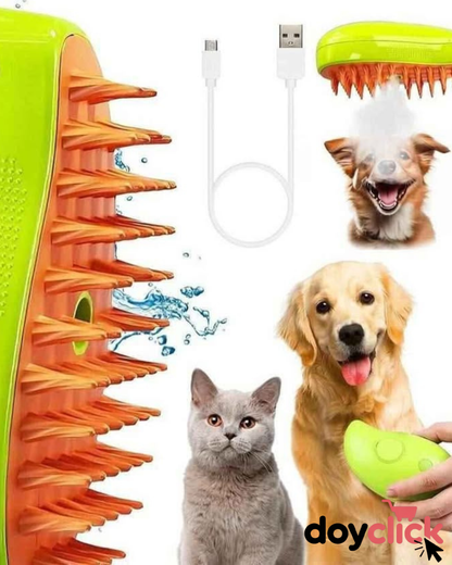 Cepillo de Vapor 3 en 1 para mascotas